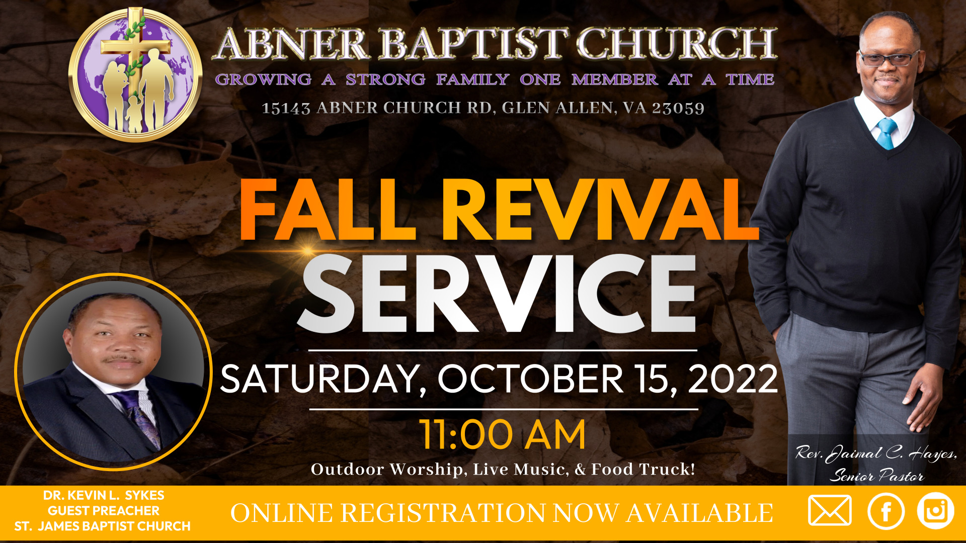 Online Registration Abner Baptist Church